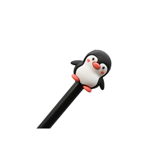 20 bolígrafos gel de animalitos pingüino y oso polar negro 0.5 mm miniatura 6