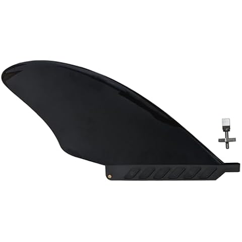 5.5in KEEL Center Fin Hard for Longboard SUP Paddle Board airSUP AIR7 US Fin Box Plastic 14.5cm with fin Screw Cover