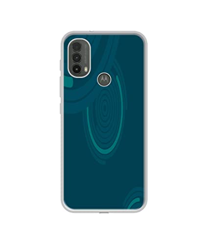 Image of Round Texture Design Printed Silicon Soft TPU Back Case Cover for Motorola Moto E30 4G / E40 4G