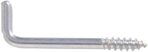 Hardware Essentials 320489 (0.162-inch x 2-1/4-inch) 100 Pack Square Bend Hook, 0.162 Inc, Zinc-plated image 5