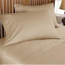 PLUSHY COMFORT Full Sleeper Sofa Set Taupe 100% Egyptian Cotton,