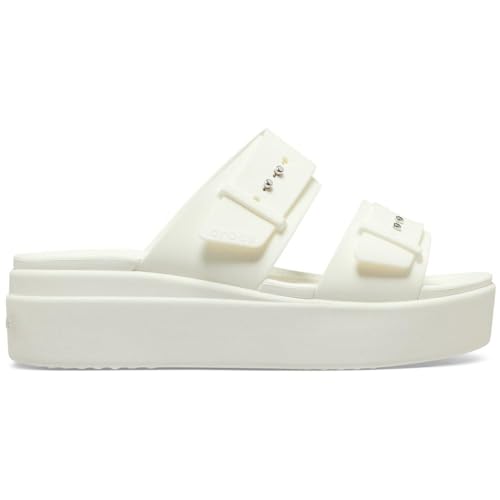 Image of Crocs Women's Brooklyn Buckle Low Wedges