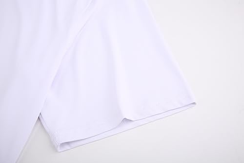 Alex Vando Mens Golf Shirt Moisture Wicking Quick-Dry Solid Short Sleeve Polo Shirts for Men
