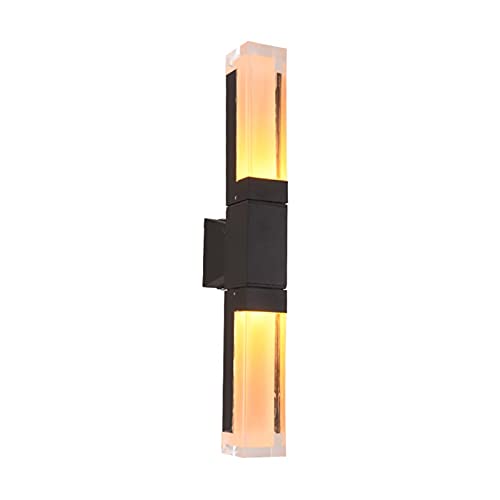 Lampe murale d'extérieur moderne en acrylique transparent luminaire design épuré 14W