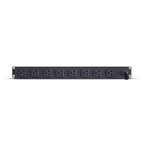 Image of CyberPower CPS815RMS Surge Protector | 125V /15A, 1800 Joules, 8 Outlets, 6ft Power Cord, 1U Rackmount, UL Listed