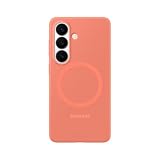 Samsung Silicone Magnet Smartphone Case EF-ES942, Hülle für das Galaxy S26, Handy-Hülle mit Magnetring zur Anbringung von Zubehör, Silikon, Schutz Case, stoßfest, dünn und griffig, Coralred