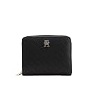 [Tommy Hilfiger] (トミーヒルフィガー) アイコンモノグラムミディアムジップアラウンドウォレット AW18474 FREE ブラックBDS