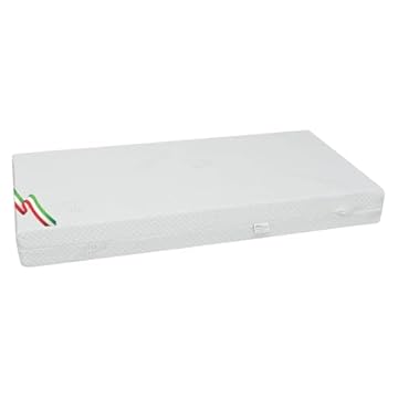 Materasso per Culla Sfoderabile e Lavabile con Zip in Tessuto Aloe Vera - Comfort e Sicurezza per il tuo bambino, Culla Bambino per Lettino Neonati. (Altezza 16 cm, 60 x 120)