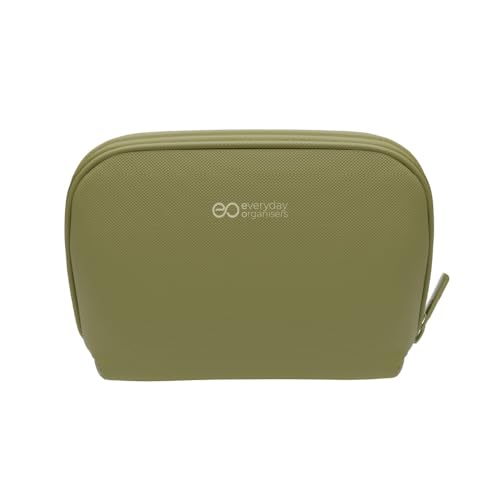 Image of eo Tech Organizer Pouch for Travel | Cable Organiser Bag for Charger, Laptop Accessories, Gadget, Electronics, Power Bank, Toiletry & Personal Care Storage Case (Green, Tech Pouch)