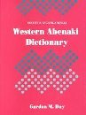 Western Abenaki Dictionary: English-Abenaki 0660140306 Book Cover