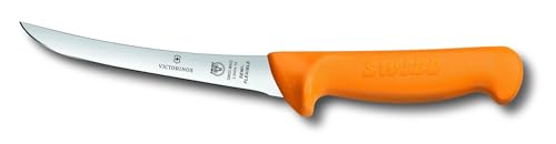 Victorinox, coltello disossatore da cucina Swibo, lama normale semiflessibile, manico in nylon, nero
