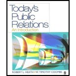 Today's Public Relations by Heath, Robert L., Coombs, W. (William) Timothy. (SAGE Publications, Inc,2005) [Paperback]