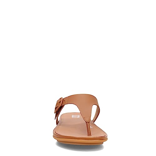 FitFlop Women's Gracie Rubber-Buckle Leather Toe-Post Sandals3