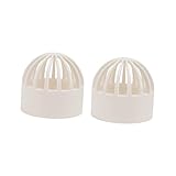 Happyyami 2pcs PVC Permeable Cover for Aquariums and Seafood Tanks Fish Tank Overflow Screen Easy Installation Water Circulation and Filtration