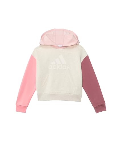 Sweat à capuche adidas en fleece anti-froid et résistant pour enfants actifs