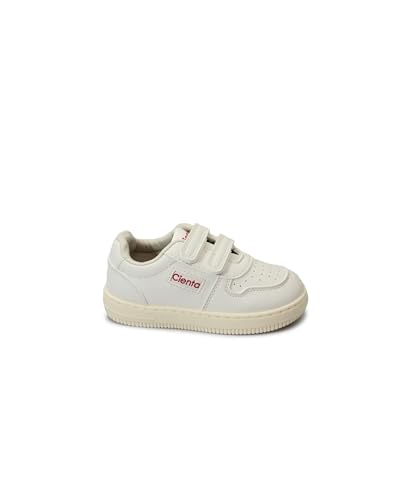 Chaussures Blanches Enfants Cienta 12081 en Cuir et Brides Premium