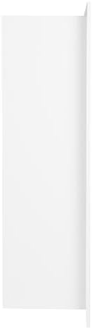 Wilsonart 10" W x 15" H Designer White Double Recessed Niche (Designer White)