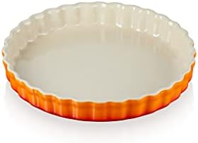 Le Creuset Heritage naczynie z karbowaną flaną, kamionka, Ø 28 cm, 1,82 kg, beza