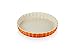 Le Creuset Heritage Molde para tartas, Cerámica de gres, diámetro 28 cm, 1.82 kg, Naranja Volcánico