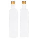 TOPBATHY 2 Botellas De Plástico Esmerilado Recipiente Para Cocinar Tarro De Aceite Dispensador De Aceite De Oliva Botella De Plástico Para El Hogar Pequeña Olla De Aceite Dispensador