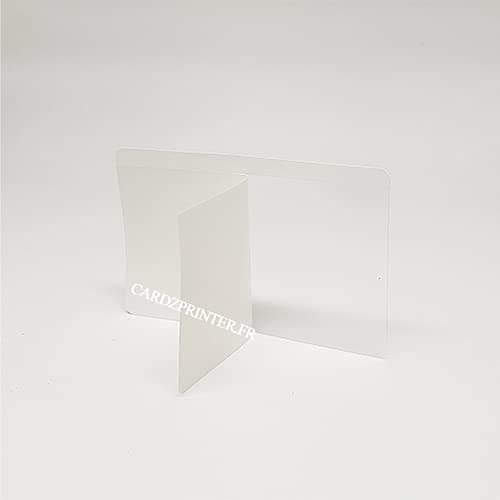 Protection adhésive transparente pour carte plastique PVC 86 * 54mm (overlay) CZPB-D002-T01 Cardzprinter - Lot de 50