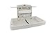 Rubbermaid Commercial Products Horizontal Baby Changing Station, Light Platinum, Wall-Mounted Fold-Down Diaper Change Table with Safety Straps for Restaurants/Hotels/Schools/Airports