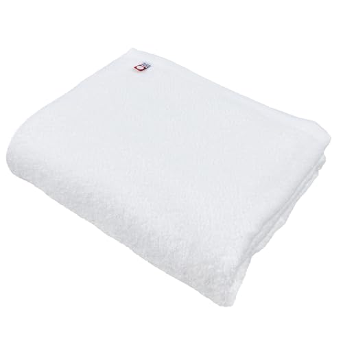 Imabari Towel N Colour Bath Towel 70 x 120 cm 100% Cotton Plain Off-White 1 Piece Made in Japan Thin Lightweight Quick-Drying Soft Twist