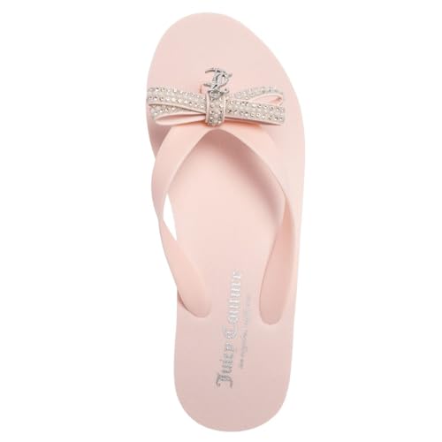 Image of Juicy Couture Women's Wedge Platform Flip Flops, Fashion Beach Sandals with Soft Footbed and Thong Style