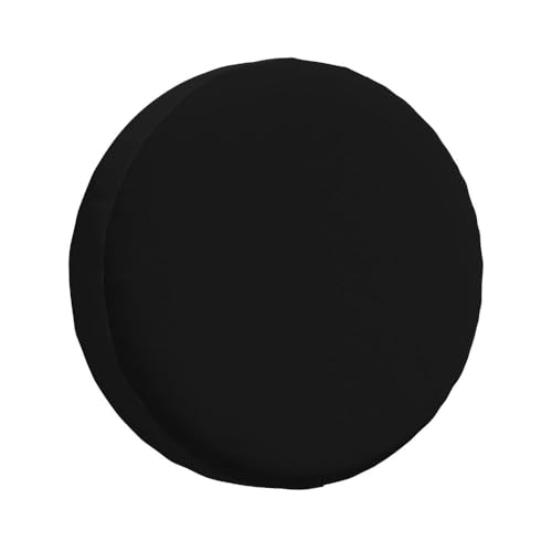 Image of Custom Spare Tire Cover with Picture, Customize Wheel Cover with Logo Personalized Waterproof Dust-Proof Polyester Tire Protectors for Trailer RV SUV All Vehicle, PureBlack