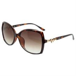 Italia 19v69Women's LLV9524-C3-477 Sunglasses, Tortoise Brown/Brown