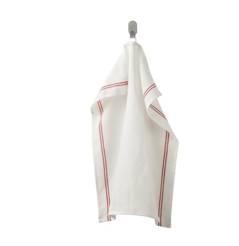 kitchen towels cotton towel 5 pcs pack with red lines tea towels highly absorbent dish cloth (45 * 60 cm)