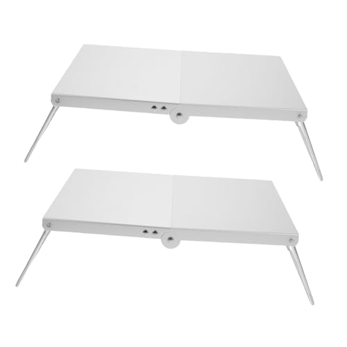 ibasenice 2 Escritorios Rectangulares para Cama Escritorios De Estudio para Mesas De Viaje Compactas Mini Mesas Plegables Pequeños para Cocinar Al Aire Libre