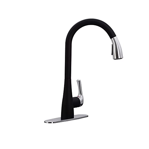 Westbrass KA03A-6220 Torneira de cozinha com controle de sensor de movimento sem toque duplo com cab
