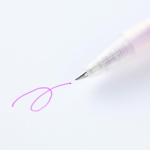 Set de 3 bolígrafos gel retractiles MUJI multicolor 0.5mm miniatura 1