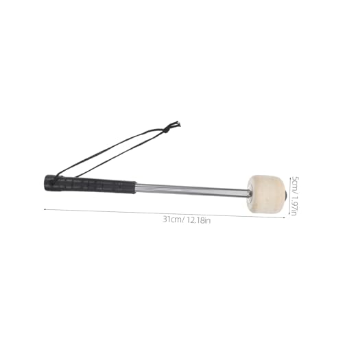 Baquetas Kisangel de acero inoxidable con punta de fieltro, 4 piezas, para bandas de marcha, control de sonido mejorado y comodidad para músicos miniatura 2