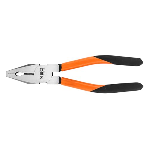NEO TOOLS Pince à sertir 160 mm/180 mm/200 mm pour couper les fils, câbles et petites tiges, attrape et forme différents matériaux - Pince universelle - Outil fiable pour les professionnels et