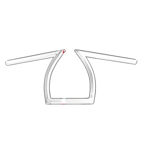 Barra manillar de arrastre para moto de 22mm y 25mm diseño barra Z ajustable