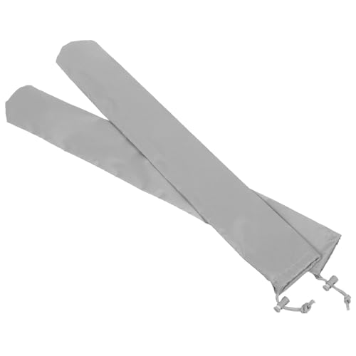 HEALEEP Cubiertas de Fundas para Escobillas Limpiaparabrisas Coche Resistentes al Agua Grises Protectores Aplicables Antilluvia para Parabrisas Vehículo Fácil Instalación