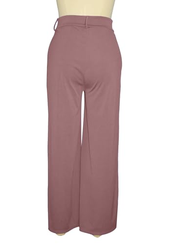 Ecirod Women Straight Leg High Waisted Pants Wide Leg Trousers Casual Business Slacks Office Work Dressy Pants4