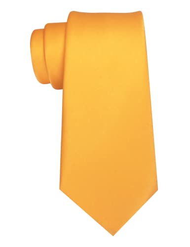 Image of JEMYGINS Solid Color Tie Mens Necktie for Business and Wedding
