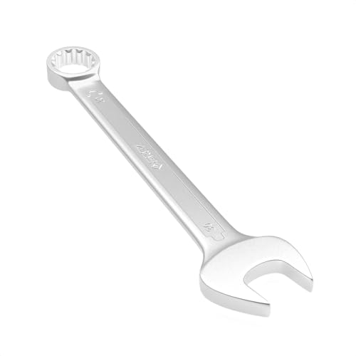 Image of Groz Combination Spanner 30 mm, Length330 mm | DIN 3113 Standards | Chrome Vanadium, Matt Satin Chrome Combination Wrench Tool | CSP /DIN /30G
