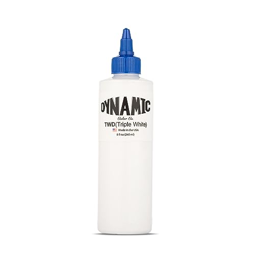 Dynamic Color Triple White Tattoo Ink Made in USA Since 1990 8 oz