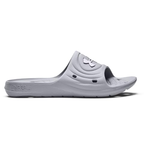 Under Armour Ua M Locker Iv Sl, Sandalia Slide Hombre, Mod Gray/Mod Gray/White, 45 EU