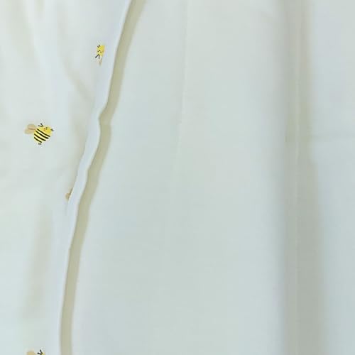 Image of Pure Cotton Baby Sleeping Sack Bag, Baby Sleeping Pod, Inverted Zipper, Snap Buttons, Inner Padding Filling