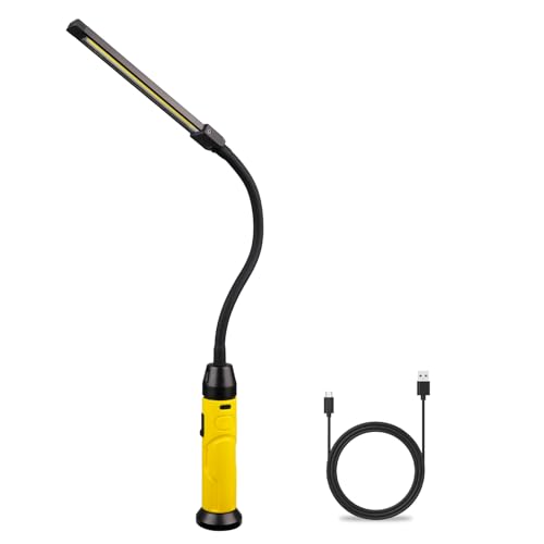 Napatyre Rechargeable Work Light, 4000 mAh Magnetic LED Work Light with 360° Flexible Gooseneck,...