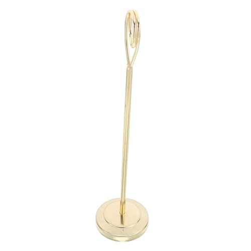 Cabilock Stylish Stainless Steel Table Number Holder 8 Inches Gold Place Card Stand for Wedding Banquet Hotel Decor