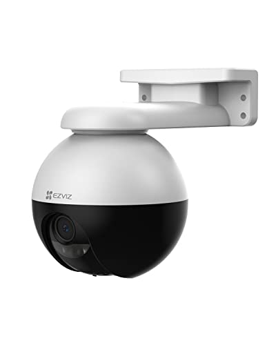 EZVIZ C8W Pro 2K Camera Surveillance WiFi Extérieure à 360° avec Suivi Auto, Détection de Forme Humaine/Véhicule, Vision Nocturne en Couleur, Audio Bidirectionnel, IP65 Etanche, Défense Active, H.265