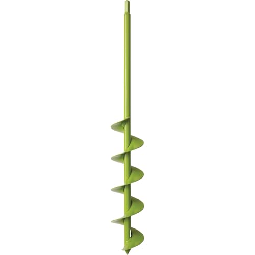 Power Planter Extended Length Garden Auger Drill Bit, 3" x 24" with 1/2" Non-Slip Hex Drive, Auger for Planting Bulbs and Potted Plants, Garden Digging Tool for Dirt, Clay, Soil and San...