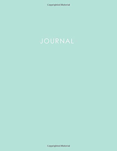 Journal: 400 Page Journal, 8.5x11 inch, Mint Notebook, 200 sheets / 400 pages, Classic 400 Lined pages, College Ruled paper, perfect bound, Soft Cover