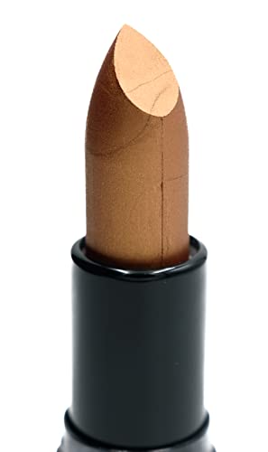 Image of Pure Ziva Bronze Foil Metallic Gold Brown Shiny Pearl Moisturizing Lip Cream Lipstick Color Paraben, Lanolin & Cruelty Free, No Animal Testing